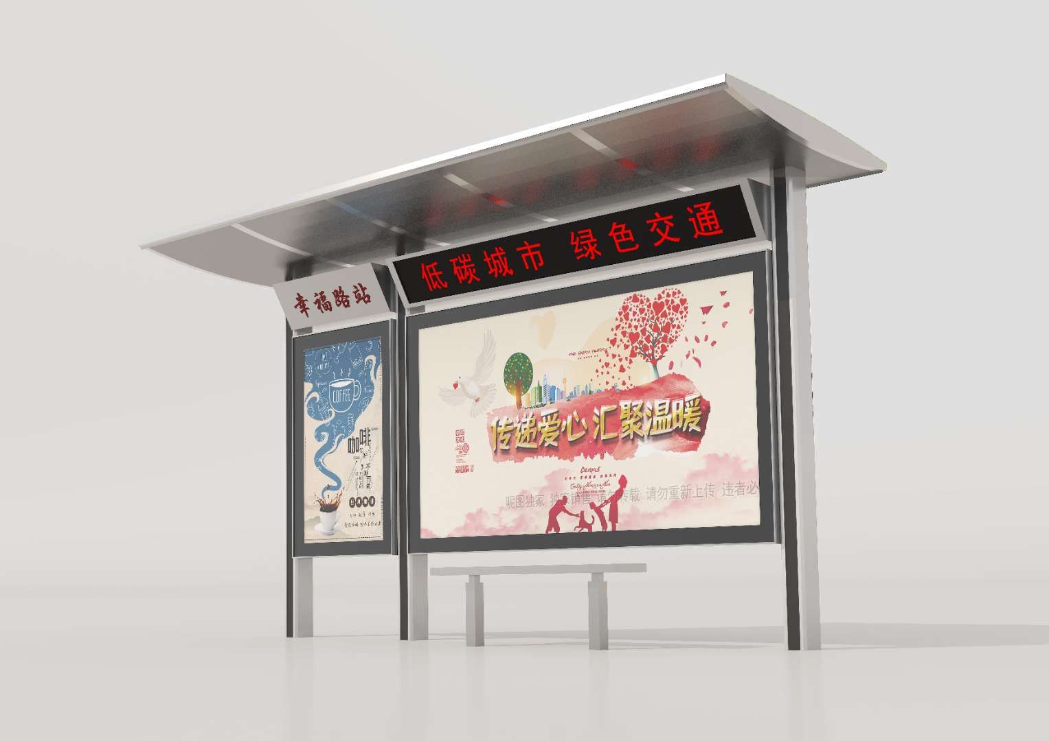 安微池州市不銹鋼候車(chē)亭發(fā)貨現(xiàn)場(chǎng)